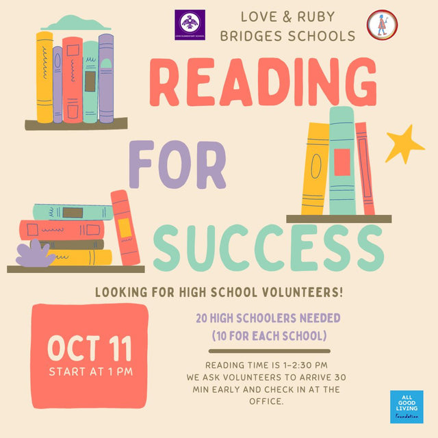 Reading For Success Event at Ruby Bridges and Love Elementary Schools